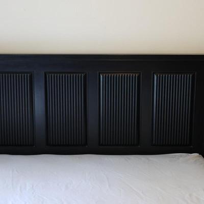 Pier1 -Double Bedframe  W/ Mattress & (2) Nightstands
