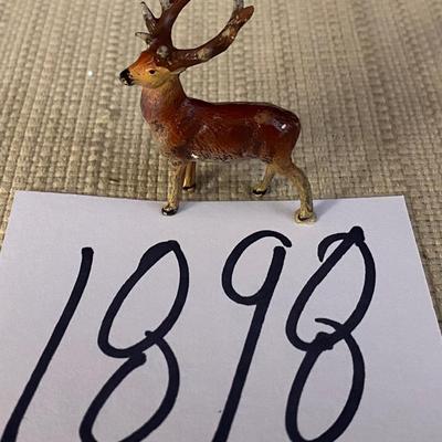 Cast Metal Deer Handpainted