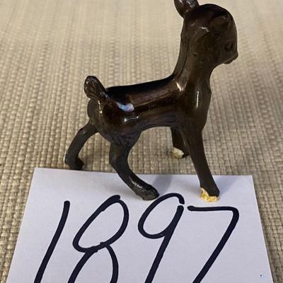 Vintage Brass Fawn