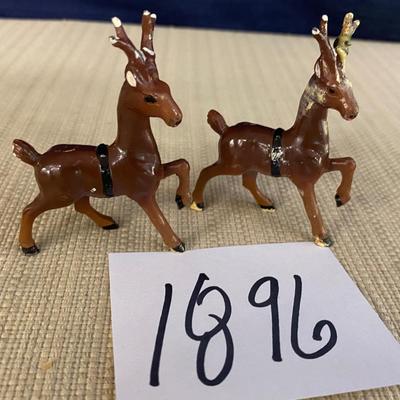Vintage Cast Reindeers