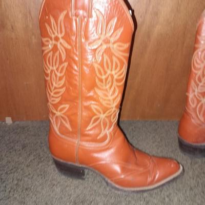 Women's leather Justin Boots Size 6.5