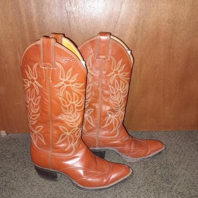 Women's leather Justin Boots Size 6.5