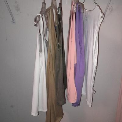 Six Tank Tops Size Large and Medium Christopher Banks - Coldwater creek - Alison Daley and others