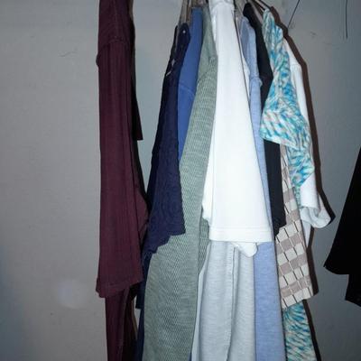 12 Short sleeve tops - Loz Claiborne - Under Armor - Tan Jay and others sizes Medium - Large