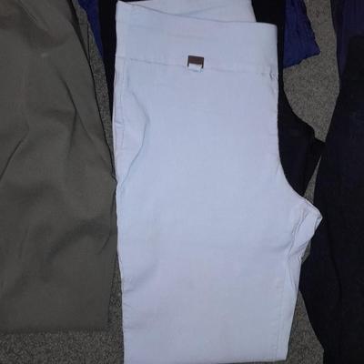 12 pair of Pants sizes 12 / 14 - Alfani - Charter club - Christopher Banks-St. Johns Bay and others