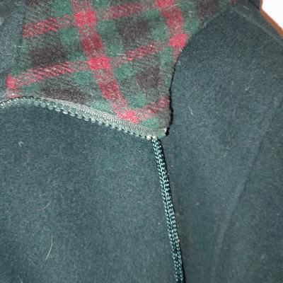 Herman Kay trench coat Green with plaid inside Size 6