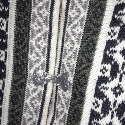 Skjaeveland of Norway printed cardigan sweater Pure Wool