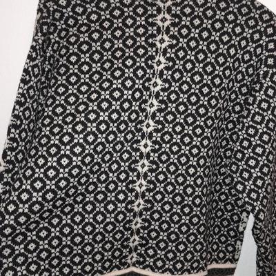 Skjaeveland of Norway printed cardigan sweater Pure Wool