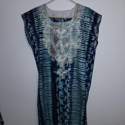 Two fun dresses Jones New York 8 with a On Gussie! shawl and a belt