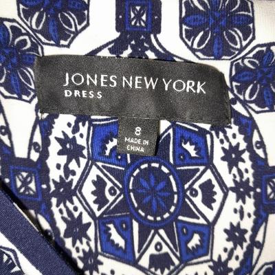 Two fun dresses Jones New York 8 with a On Gussie! shawl and a belt
