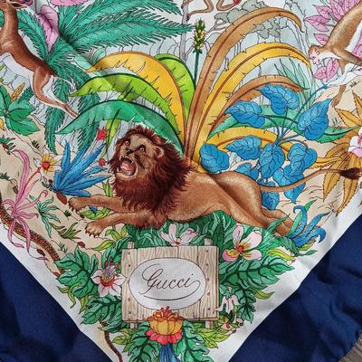 Gucci Jungle Animal Scarf designed by Vittorio Acornero 1960Â´s-1970Â´s