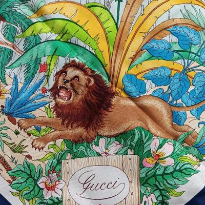 Gucci Jungle Animal Scarf designed by Vittorio Acornero 1960Â´s-1970Â´s