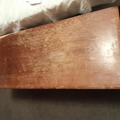 Antique Cedar lined chest with beautiful carved design