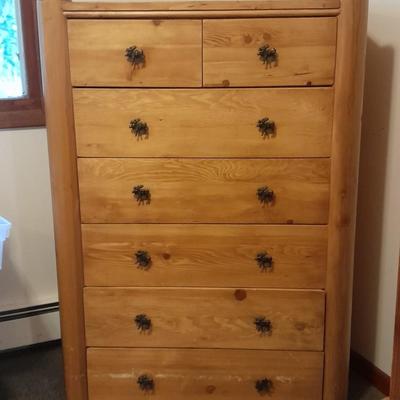 Seven Drawer Chest of drawers with moose handles