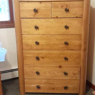 Seven Drawer Chest of drawers with moose handles