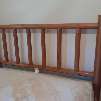 King Waterbed with headboard, footboard, base and rails