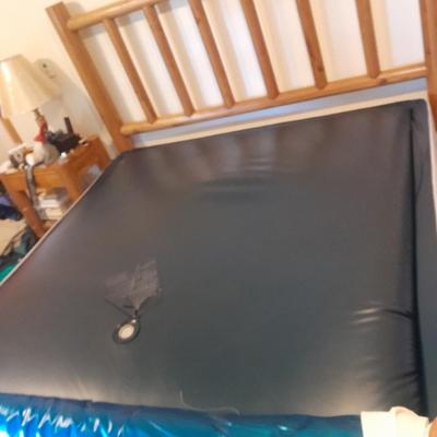 King Waterbed with headboard, footboard, base and rails