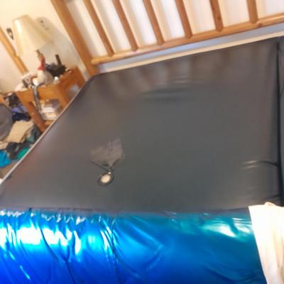 King Waterbed with headboard, footboard, base and rails