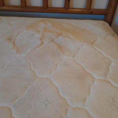 King Waterbed with headboard, footboard, base and rails