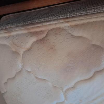 King Waterbed with headboard, footboard, base and rails