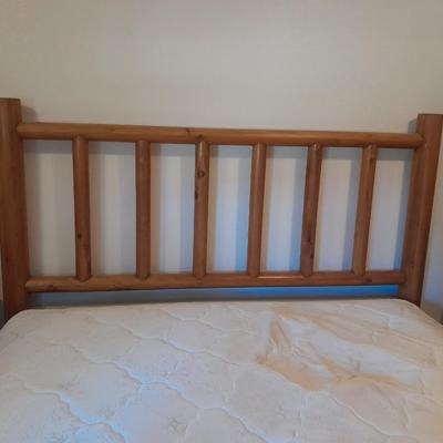 King Waterbed with headboard, footboard, base and rails