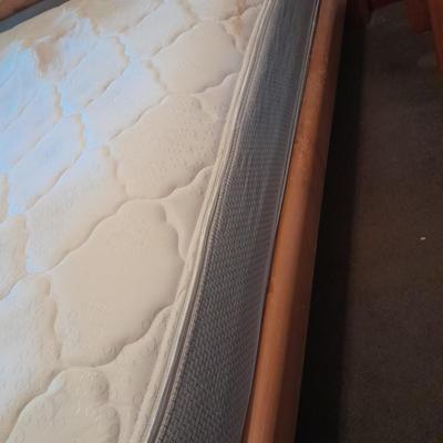 King Waterbed with headboard, footboard, base and rails