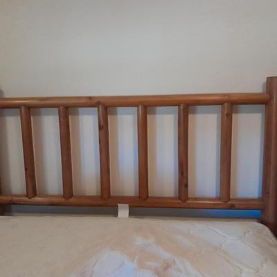 King Waterbed with headboard, footboard, base and rails