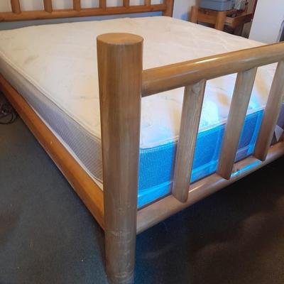 King Waterbed with headboard, footboard, base and rails