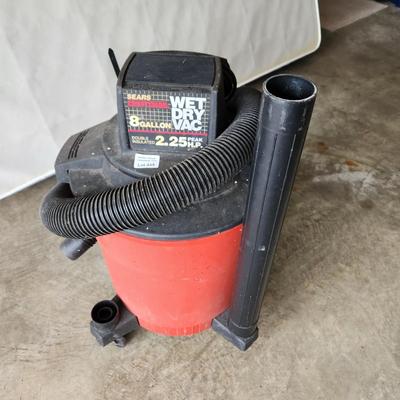 Sears Craftsman 8 Gallon 2.25 Hp Wet Dry Vac tested