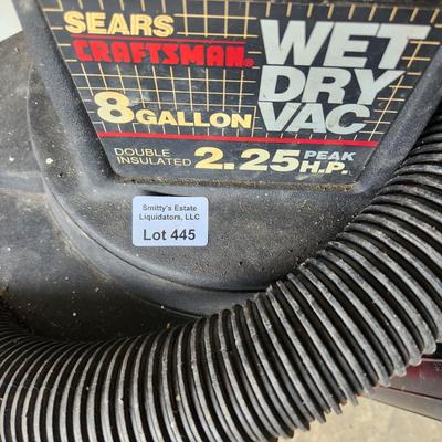 Sears Craftsman 8 Gallon 2.25 Hp Wet Dry Vac tested
