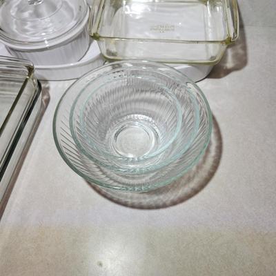 Lot of Cooking ware Pyrex Corning Ware Glasbake Anchor Hocking