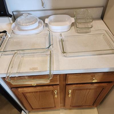Lot of Cooking ware Pyrex Corning Ware Glasbake Anchor Hocking