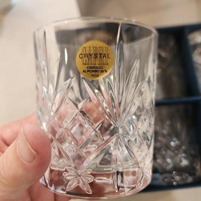 Melodia Crystal Glasses Italy new in box
