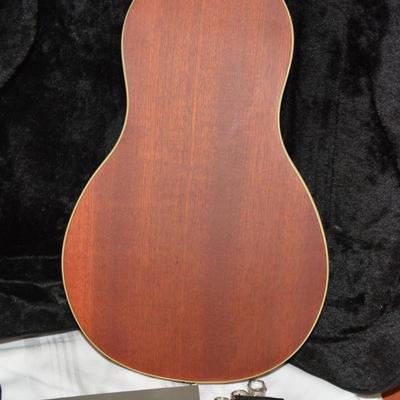 WASHBURN Rover Travel Guitar with Case, Accessories