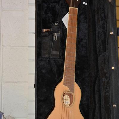 WASHBURN Rover Travel Guitar with Case, Accessories