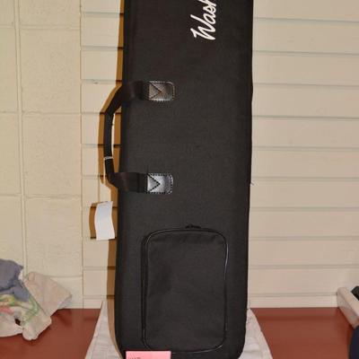WASHBURN Rover Travel Guitar with Case, Accessories