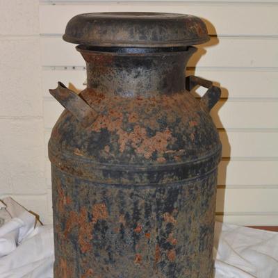 Large Vintage/Antique Milk Jug with Lid, 22"x12"