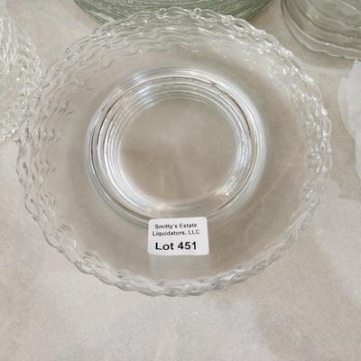 Large Lot of mixed Clear Glass plates Bowls Deviled egg Plater