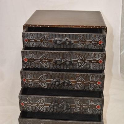 Small Chest of 5 Drawers 13.75"x11.25"x9.5"
