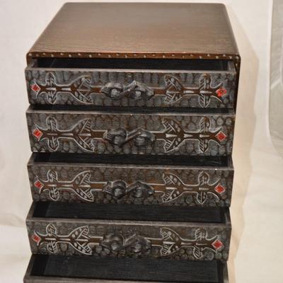 Small Chest of 5 Drawers 13.75"x11.25"x9.5"