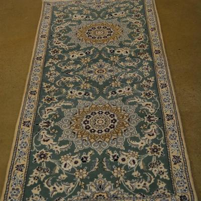 Floral NAIN TRADING Hand-Woven Wool Runner 81"x32"