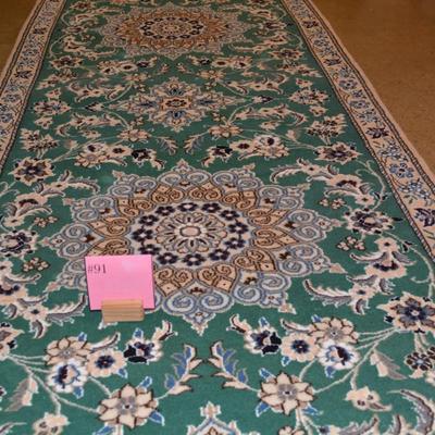 Floral NAIN TRADING Hand-Woven Wool Runner 81"x32"