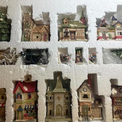 Set of (16) Porcelain Electric House