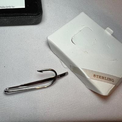 Sterling Tie Pin, Leather Wallet & Other Menâ€™s Accessories (K-RG)