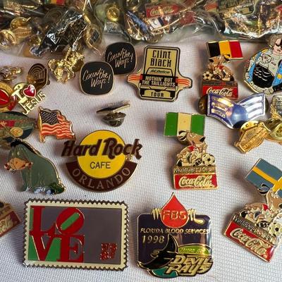 300 Plus Pins - Disney, Coca Cola & More (K-RG)
