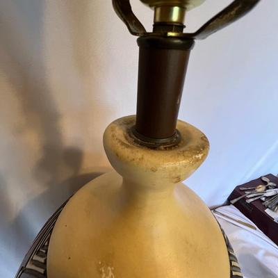 Southwestern Style Pottery Lamp (O-RG)