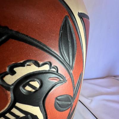 Southwestern Style Pottery Lamp (O-RG)