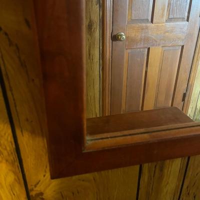 Wood Framed Mirror & Side Table (K-MG)