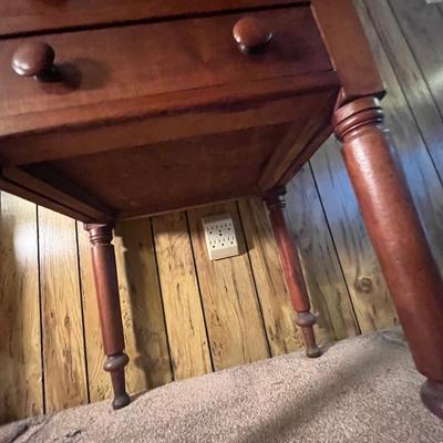 Wood Framed Mirror & Side Table (K-MG)