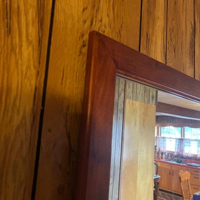 Wood Framed Mirror & Side Table (K-MG)